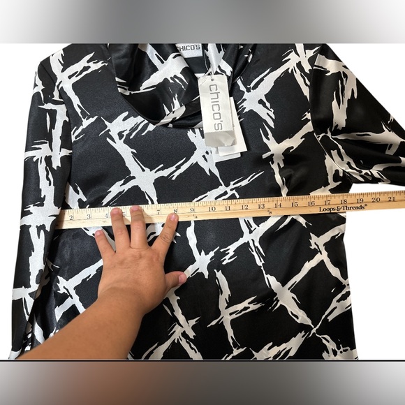 CHICOS,Chantelle,Cowl neck,Size 0,100% Polyester,NWT - Picture 12 of 13